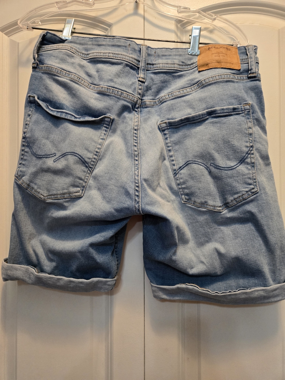 Jack Jones Light Blue Denim Men’s Shorts - Classic Casual